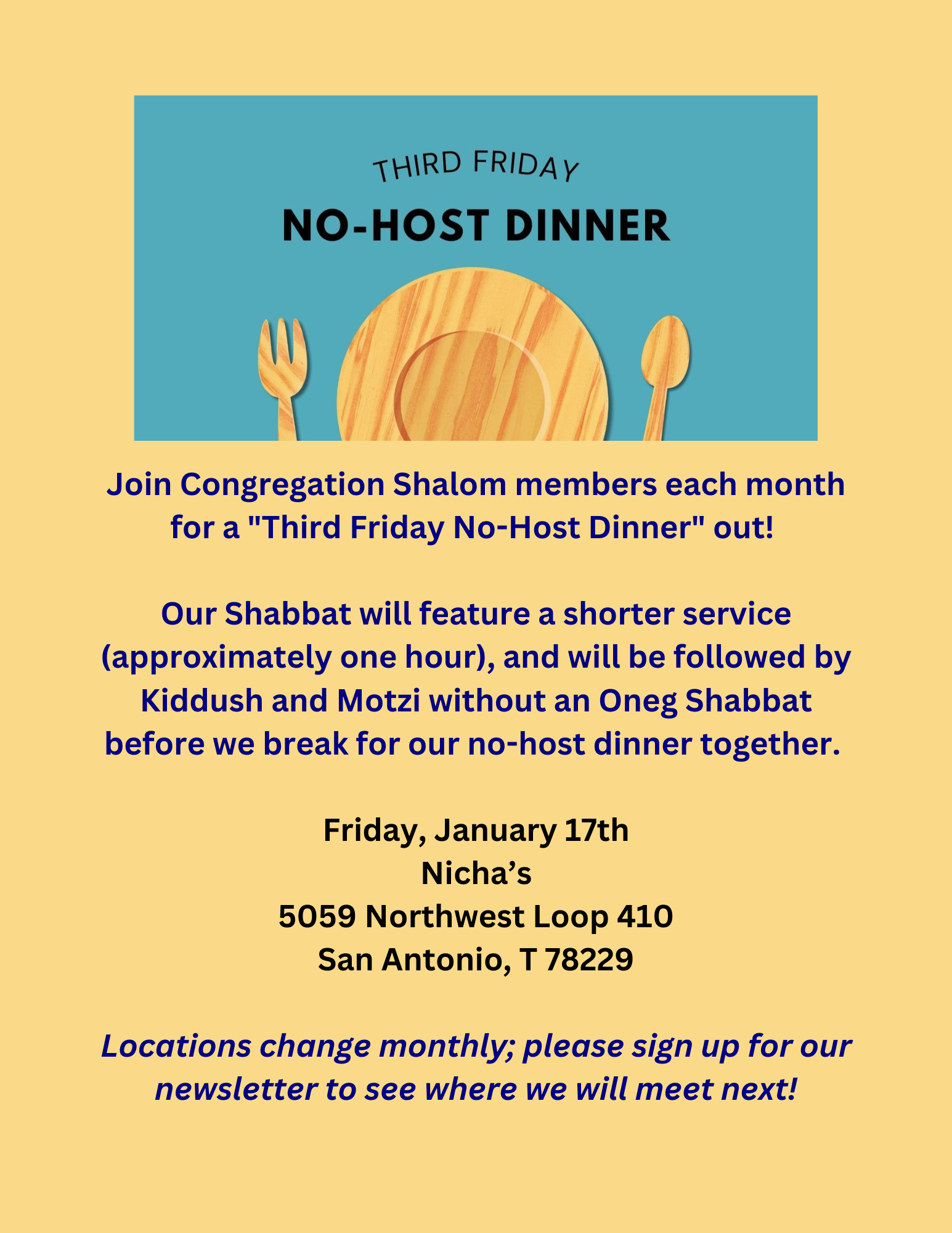 No Host Dinner Flyer (2)